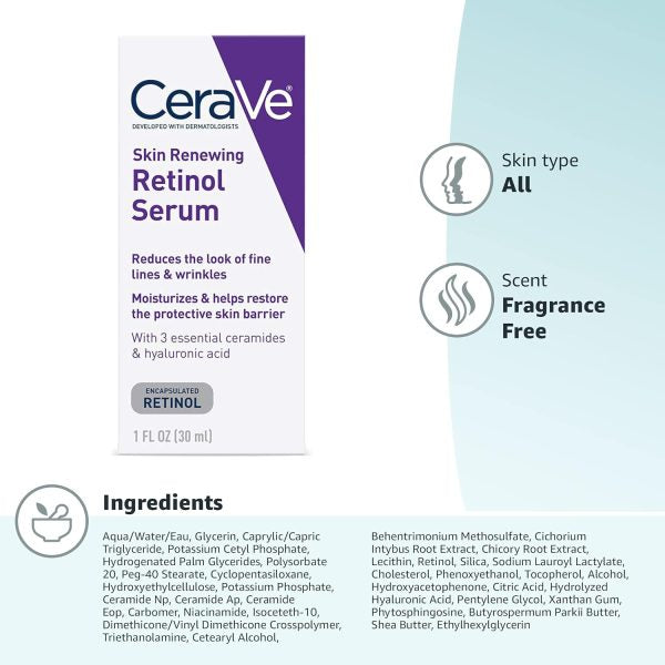 CeraVe , Skin Renewing Retinol Serum (30 ml)